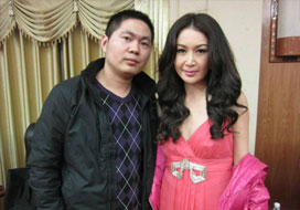 广州摩根与明星合影